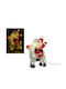 Illuminated Santa Claus Electric in Reindeer