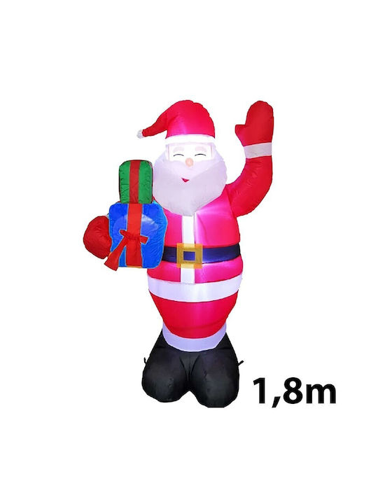 Inflatable Illuminated Santa Claus Red