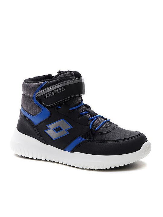 Lotto Fuga AMF Παιδικά Sneakers High Μαύρα