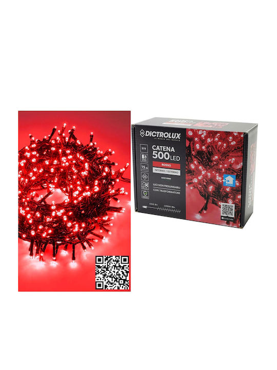 500 Lichterketten LED 17m. Rosa in Zeichenfolge 1Stück