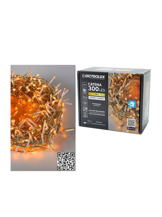 300 Lichterketten LED 14m. Warmes Weiß in Zeichenfolge 1Stück