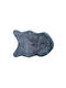 TnS Teppich Rechteckig Pelzige Gray