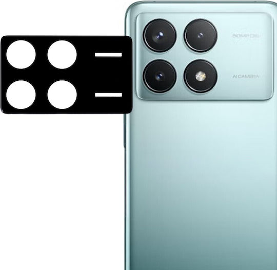 Закалено стъкло за камера Xiaomi Poco F6 Pro Черно