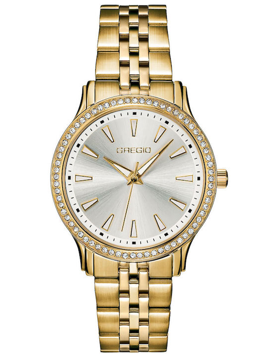 Gregio Damen Uhr mit Gold Metallarmband