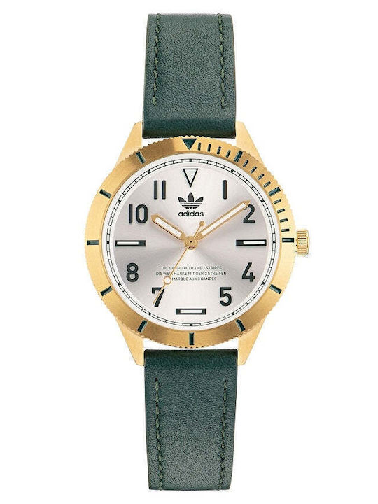 adidas Fashion Edition Three Women's Watch with Green Metal Bracelet