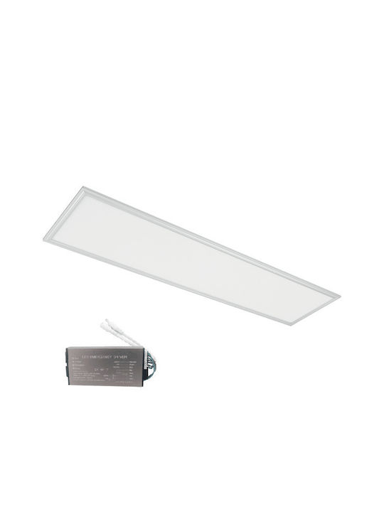 Elmark Panel Rectangular LED Panel 40W with Cool White Light 6400K 119.5x29.5cm