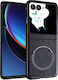 Back Cover Piele / Piele artificială / Silicon Negru (Razr 50 Ultra)