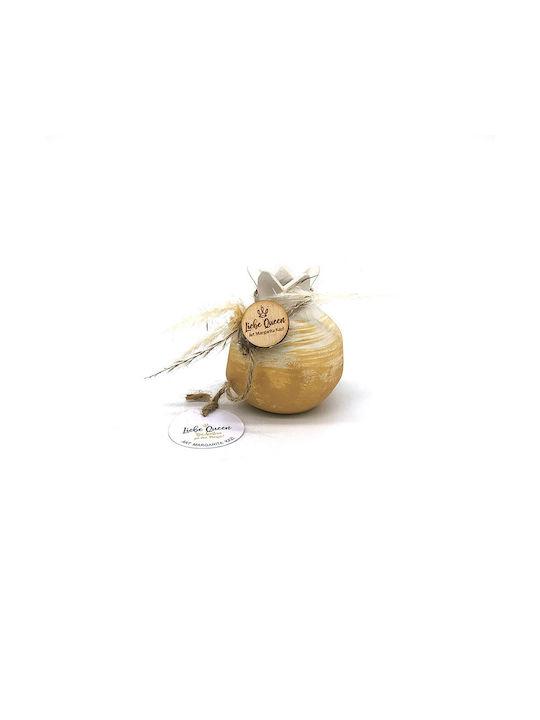 LiebeQueen Tischplatte Glücksbringer Granatapfel Gelb Keramik 5.5x7cm 1Stück