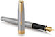 Parker Sonnet Inox Писалка Medium Сива с Черно Мастило