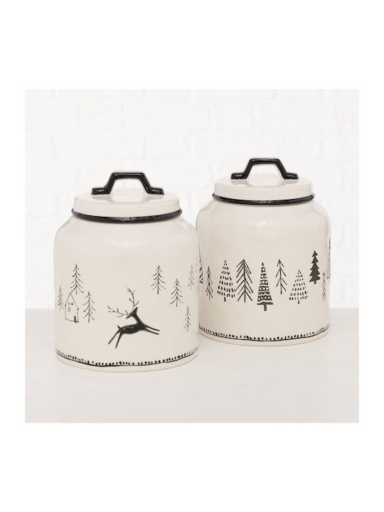 MSA Christmas Container White L17xW17xD17cm.