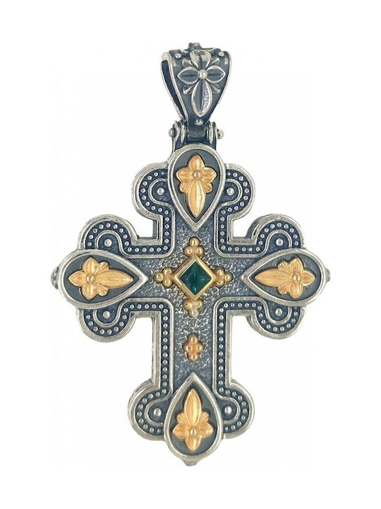 Byzantinisch Kreuz aus Vergoldetem Silber
