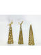 ArteLibre Christmas Gold Candle