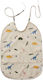 Liewood Dino Mix Waterproof Plastic Baby Bib with Pocket Dino Mix