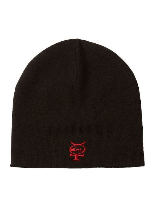 Mercury Cuff Beanie Unisex Σκούφος Πλεκτός σε Μαύρο χρώμα