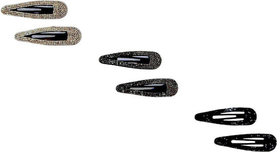 Ro-Ro Accessories Σετ Κλιπς για Μαλλιά Γκρι 2τμχ