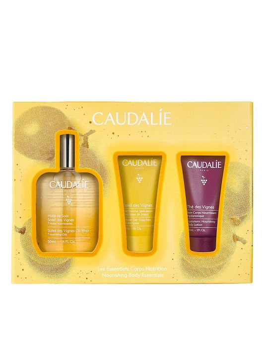 Caudalie Soleil des Vignes Hautpflegeset für Aufhellung, Reinigung Körperreinigung & Feuchtigkeitsspendend 3Stück