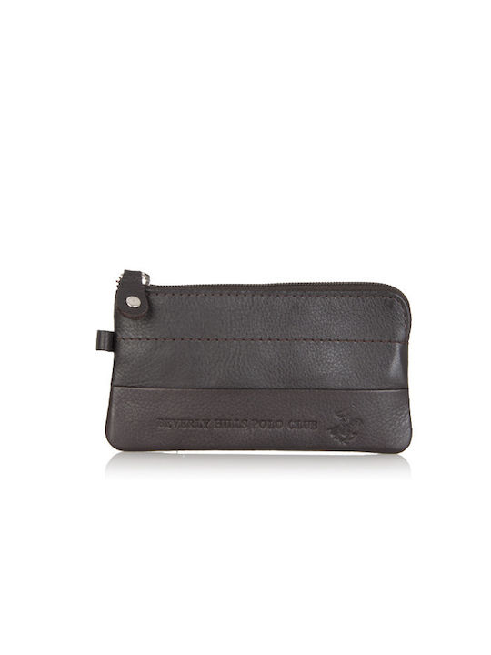 Beverly Hills Polo Club Schlüsselhalter Leder Braun