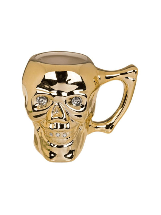 Out of the Blue Skull Crystal Stones Ceramic Mu...