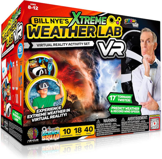 Bill Nye's Weather Kit Xtreme Weather Lab Vr STEM Εργαστήριο για 8-12 Ετών