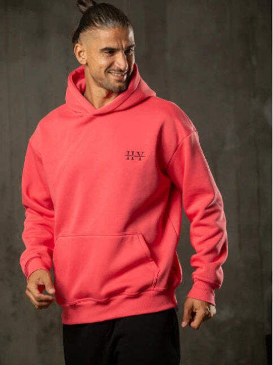 Sweatshirt with Hood coral
