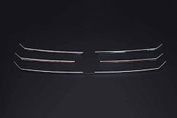 Set 5 Stainless Steel Ornaments Central Grille Vw Crafter 2014 2017