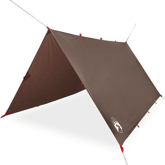 vidaXL Umbrela Sail Maro Cu cerc & cu strat PU 3.06x3.66m 62gr/m²