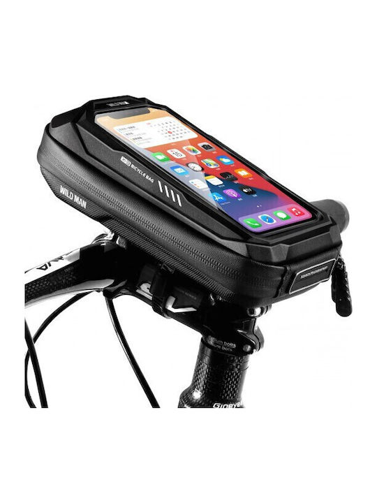 Wildman Gears X3 1L Τσαντάκι Τιμονιού Ποδηλάτου 1lt Αδιάβροχο Μαύρο POK048804