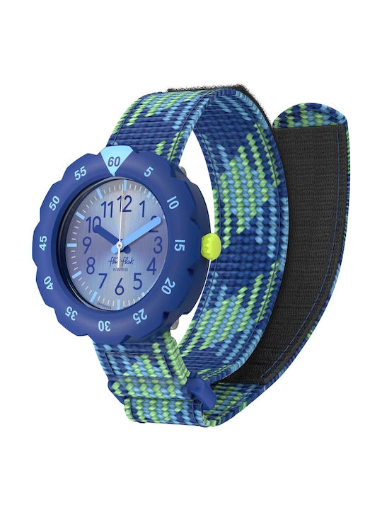 FlikFlak Kids Analog Watch with Fabric Strap Blue