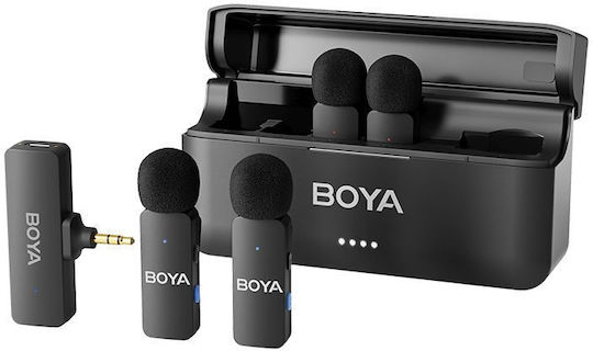 Boya BY-V4 Wireless Microphone Πέτου, Clip On Journalistic