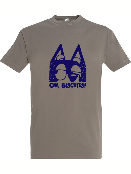 Bluey Oh Biscuits Tricou Kaki Bumbac
