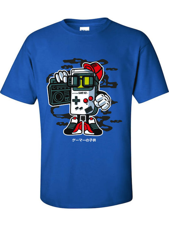 Gildan Παιδικό T-shirt Μπλε Ρουά