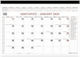 Innostat Monthly Planner 2025 Black 34x48cm