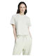 Essentials 3-Stripes Single Women's Crop T-shirt Striped Green