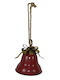 Due esse Christmas Metal Figure Bell Red Bell Red Height 16.5cm