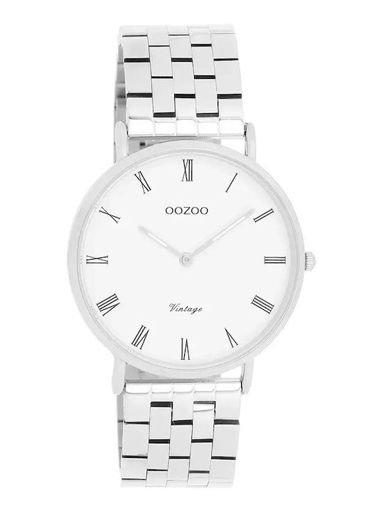 Oozoo Vintage Women's Watch with Silver Metal B...