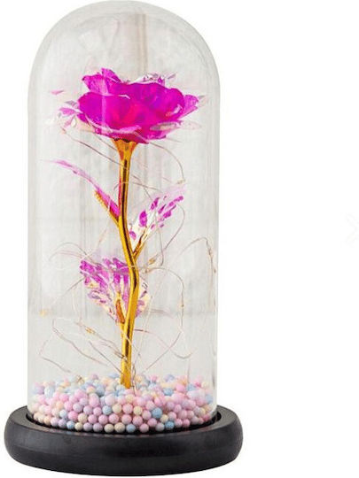 Διακοσμητικό Φωτιστικό LED Θερμό Λευκό Forever Rose 22x9x10εκ.