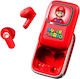 OTL Super Mario Slide In-Ear Bluetooth-Freisprecheinrichtung Kopfhörer mit Ladeetui Rot