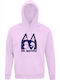Kinder-Sweatshirt mit Kapuze und Taschen Creamy Pink Bluey Oh Biscuits