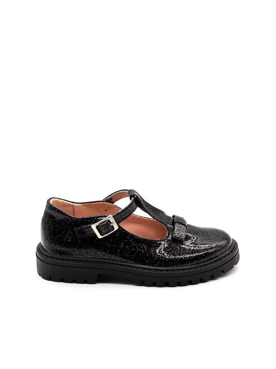 Aby Kids Anatomic Patent Leather Ballerinas Black