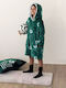 Palamaiki Kinder Bademantel Winterlich Fleece Grün Cositos Panathinaikos