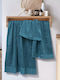 Lino Home Facecloth Brandy 50x100cm Petrol Weight 650gr/m²