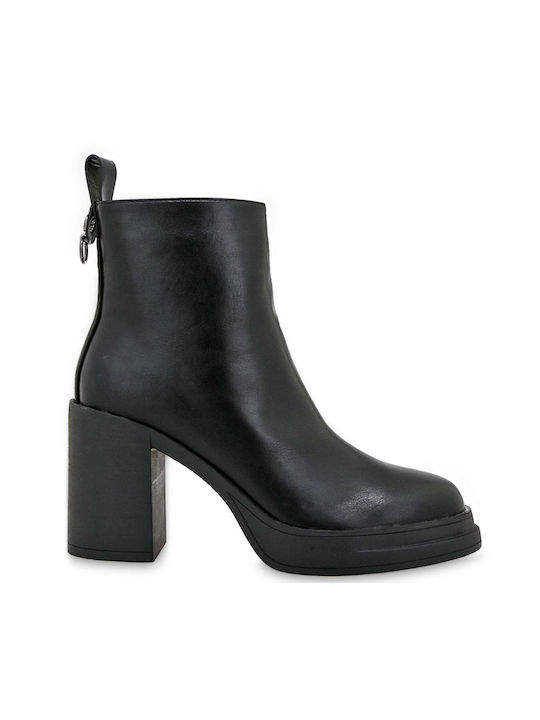 Seven Women's Ankle Boots with High Heel Black