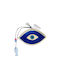 Lucrat manual de birou Amulet Ochi Bej Ceramic 8x13cm 1buc