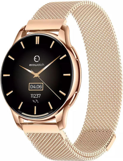 MaxCom EcoWatch 3 Stainless Steel 48mm με Παλμογράφο (Χρυσό)