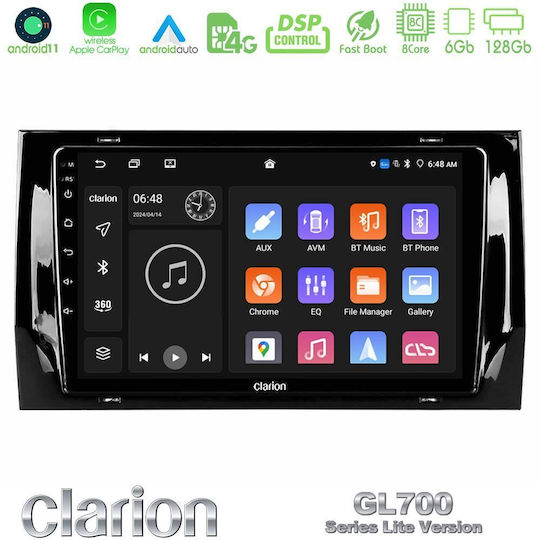 Clarion Car Audio System for Skoda Kodiaq 2022-2023 (Bluetooth/USB/WiFi/GPS/Apple-Carplay/Android-Auto) with Touch Screen 10"
