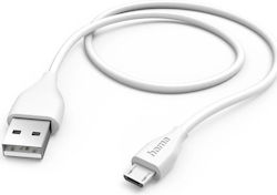 HAMA 2015870000 Regular USB 2.0 σε micro USB 1.5m Λευκό