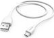 HAMA Regular USB 2.0 to micro USB Cable Λευκό 1.5m (2015870000) 1τμχ