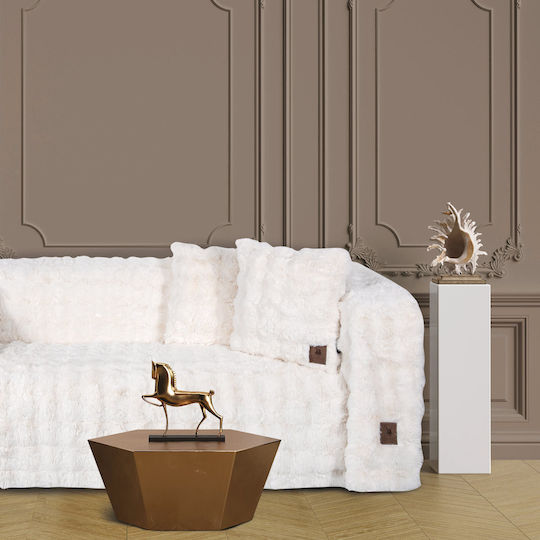 Greenwich Polo Club 3936 Ριχτάρι Διθέσιου Καναπέ Γούνινο 180x250εκ. Ivory 206182503936