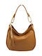 Leather Women's Bag Crossbody Tabac Brown