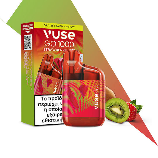 Vuse Disposable E-Cigarette 1000 Puffs Strawberry Kiwi 2ml 20mg Red